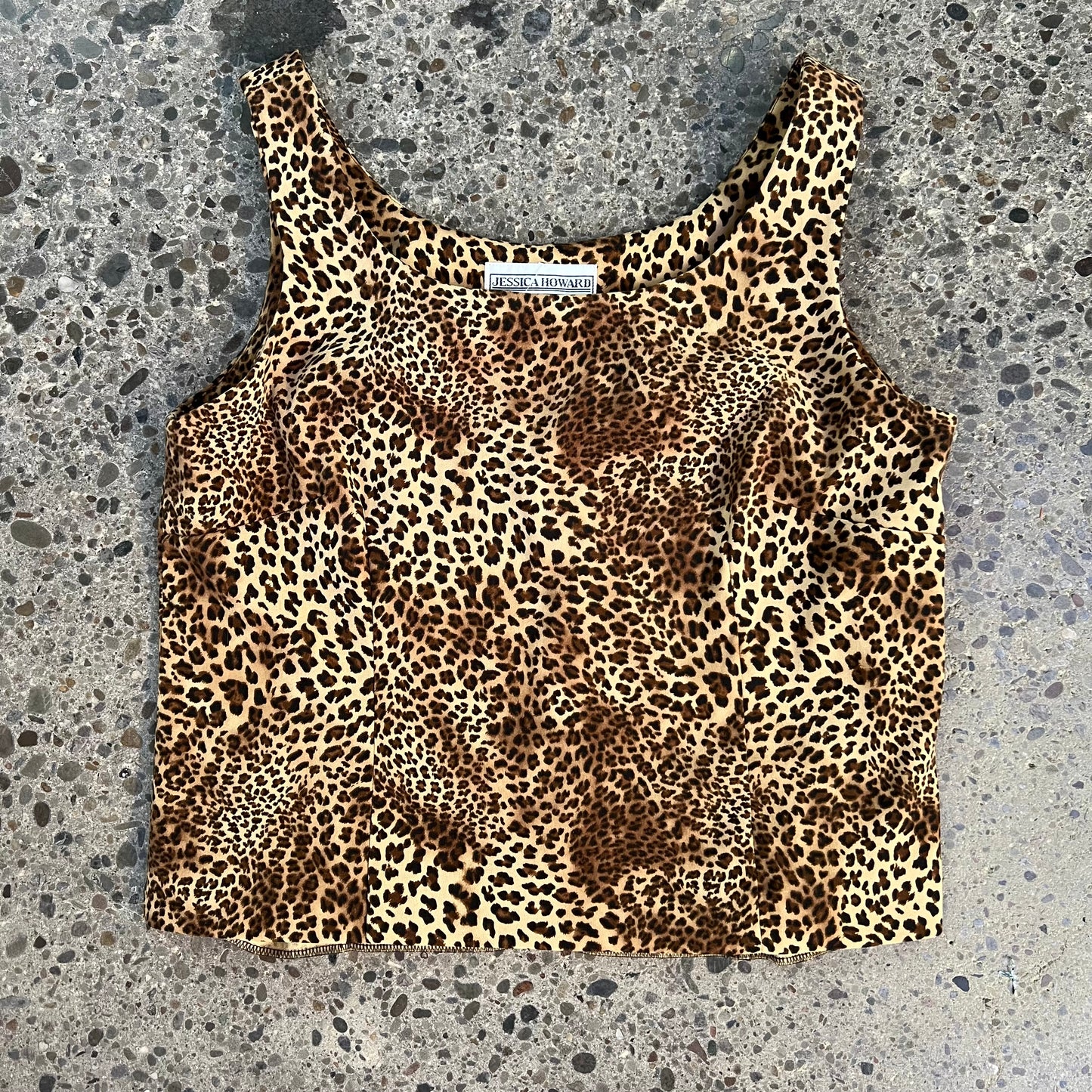 Vintage Jessica Howard Leopard Print Tank Top