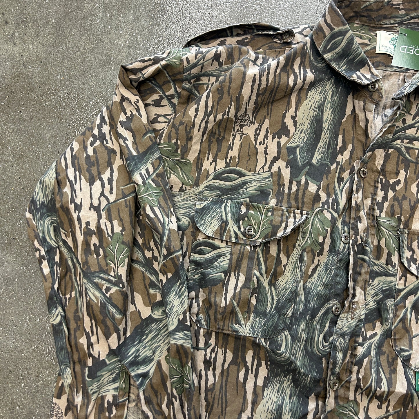 Vintage Mossy Oak Camo Flannel