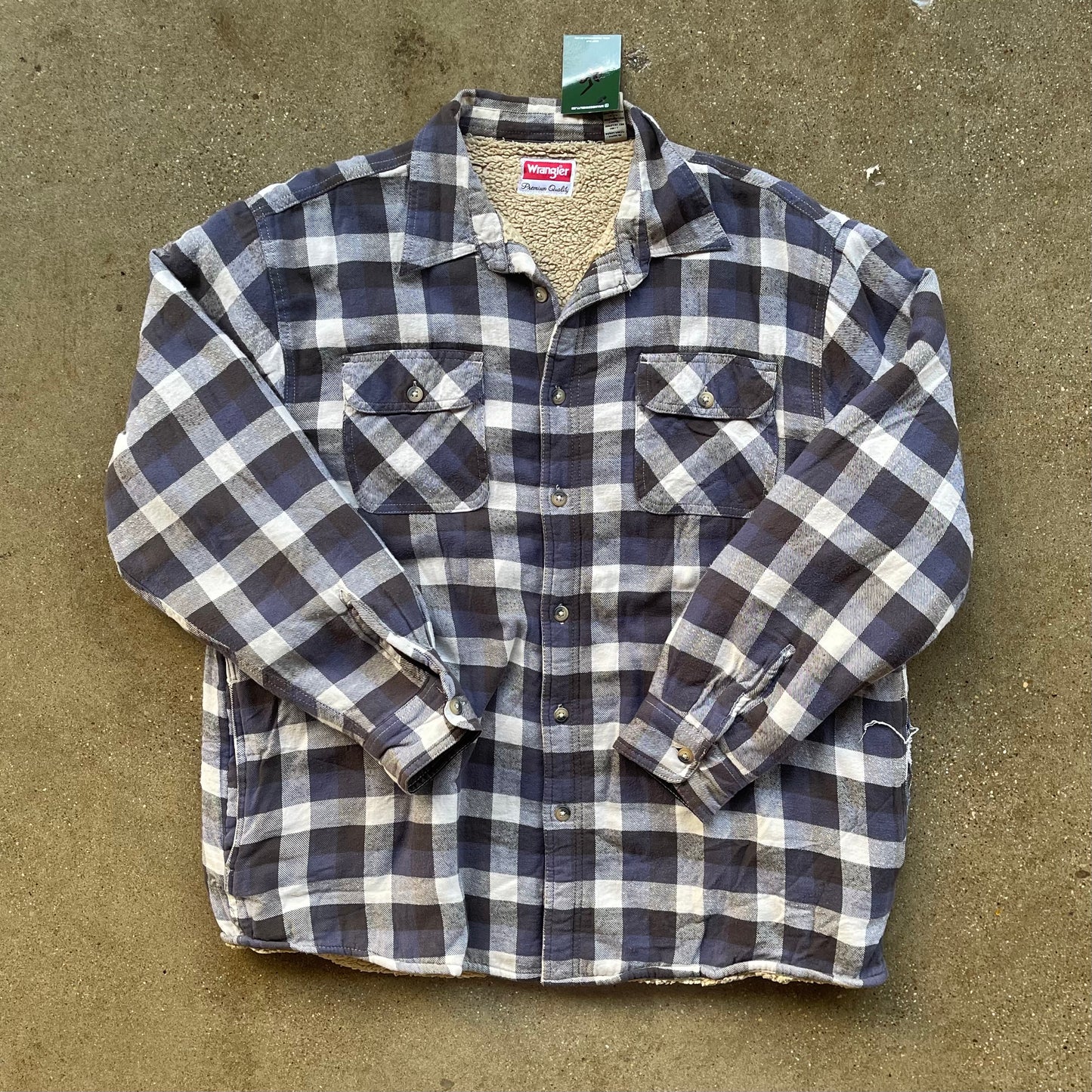 Vintage Wrangler Fleece Lined Flannel