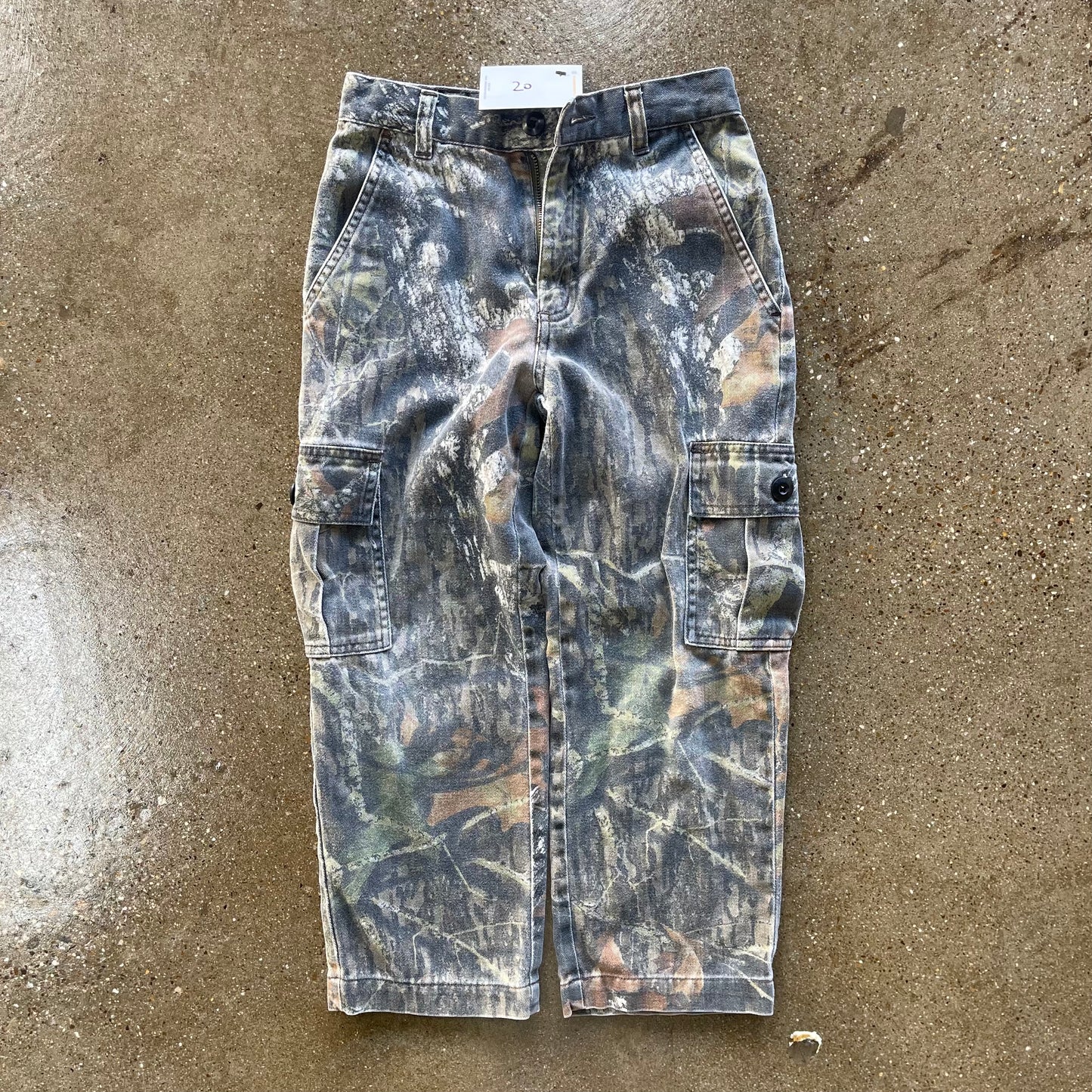 Vintage Kids Camo Cargo Pants