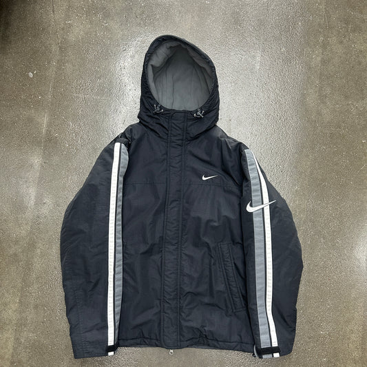 Vintage Heavyweight Fleece Lined Nike Hooded Coat