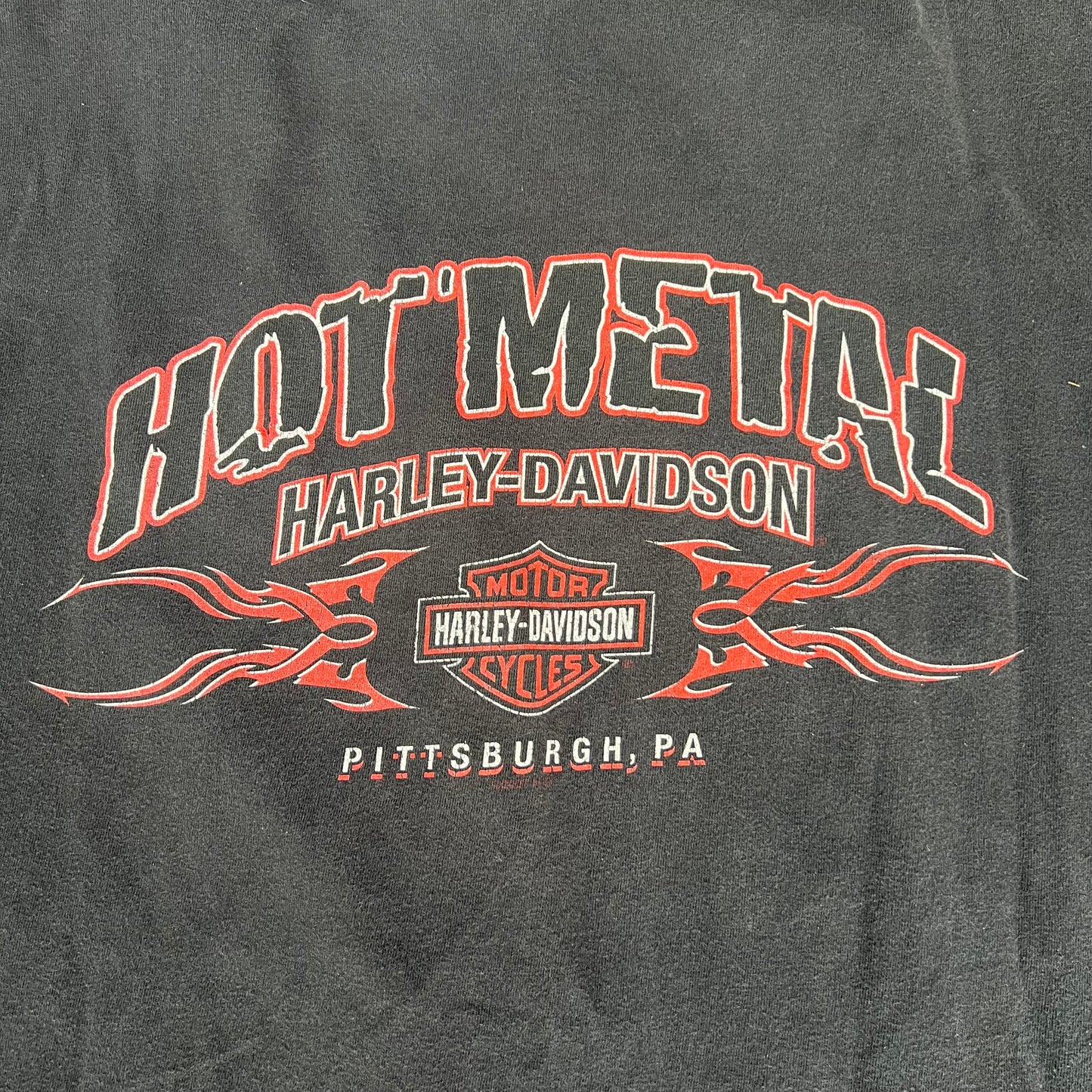 Vintage Harley Davidson Hot Metal Pittsburgh Tee