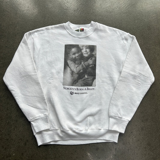 Vintage Nobody’s Born a Bigot Crewneck