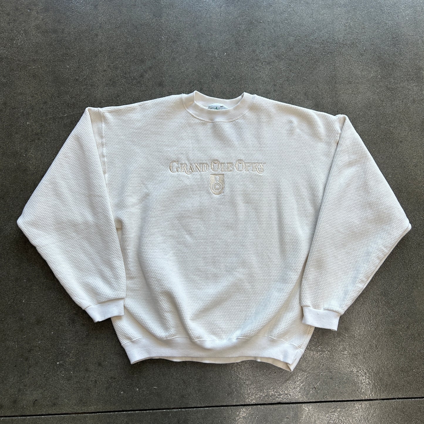 Vintage Grand Ole Opry Waffle Knit Crewneck