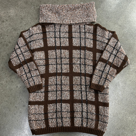 Vintage Retrospect Plaid Sweater