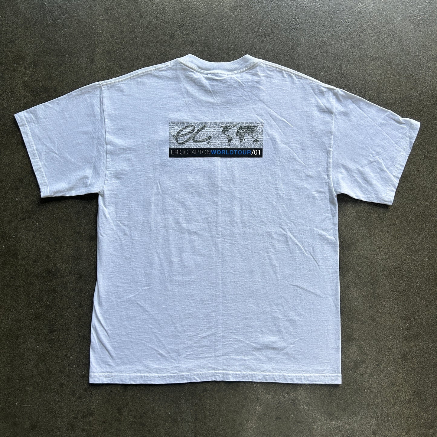Vintage 2001 Eric Clapton World Tour Tee