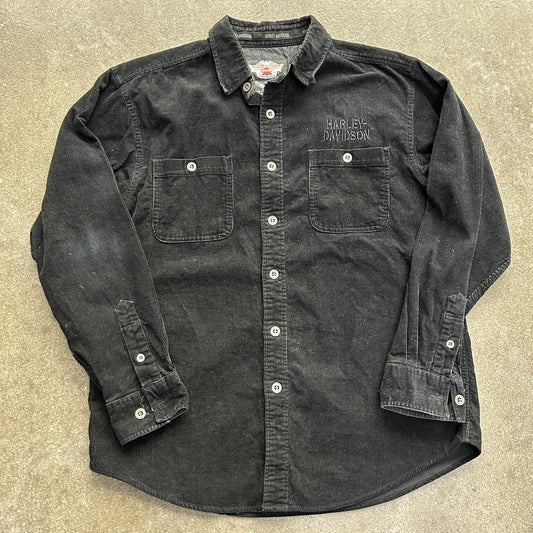 Harley Davidson Corduroy Button Up