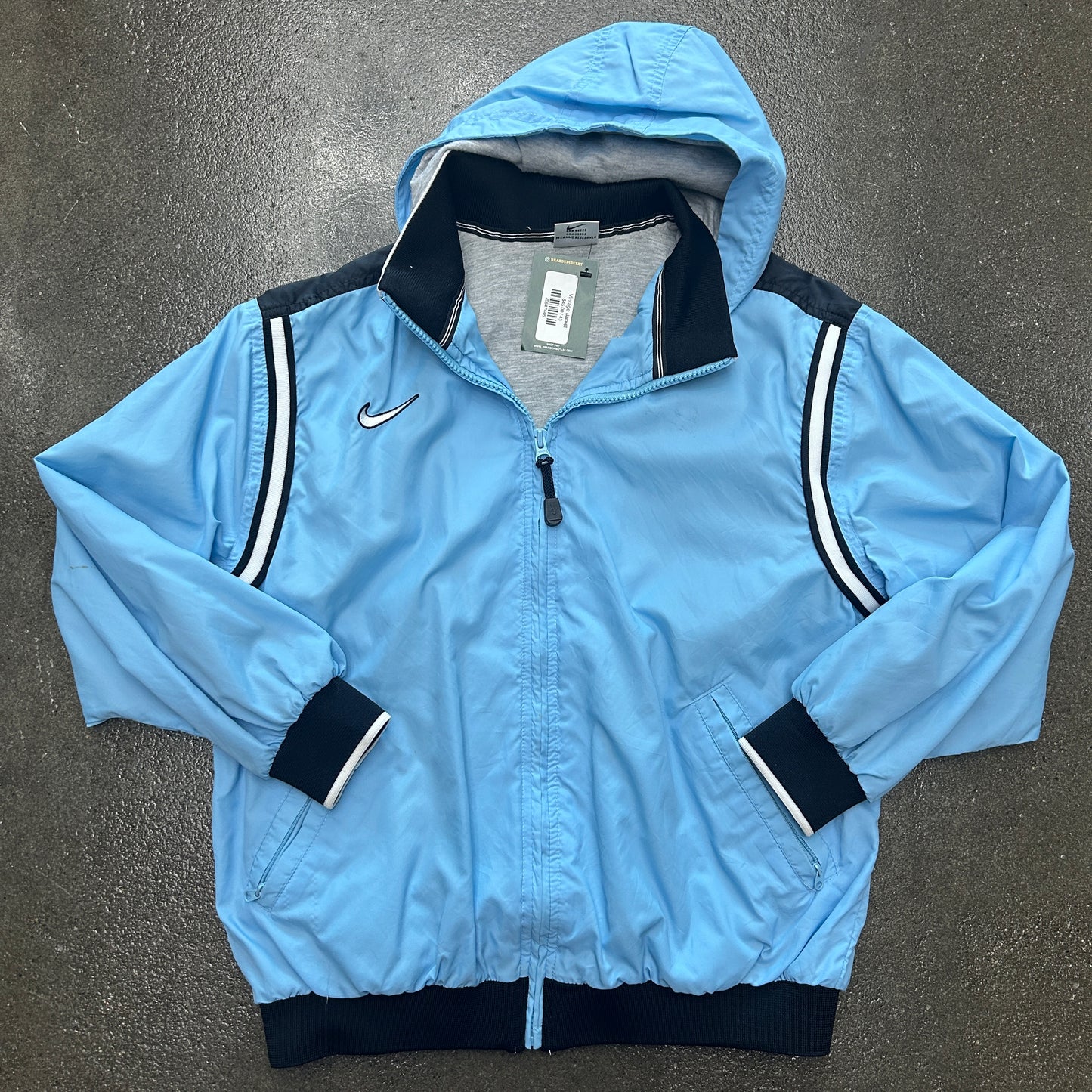 Vintage Baby Blue Nike Windbreaker