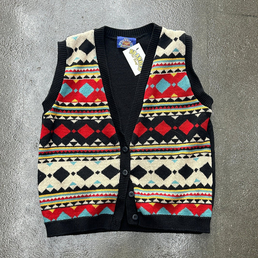 Vintage Best American Aztec Print Vest