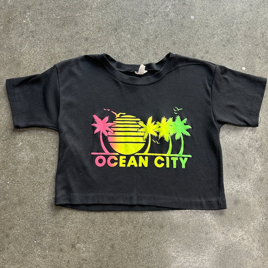 Vintage Ocean City Cropped Tee