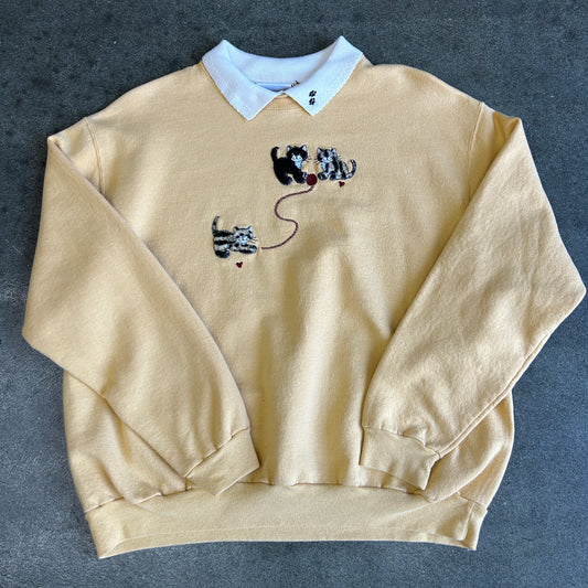 Vintage Morning Sun Cat Crewneck