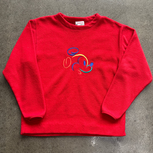 Vintage Embroidered Mickey Fleece Crewneck