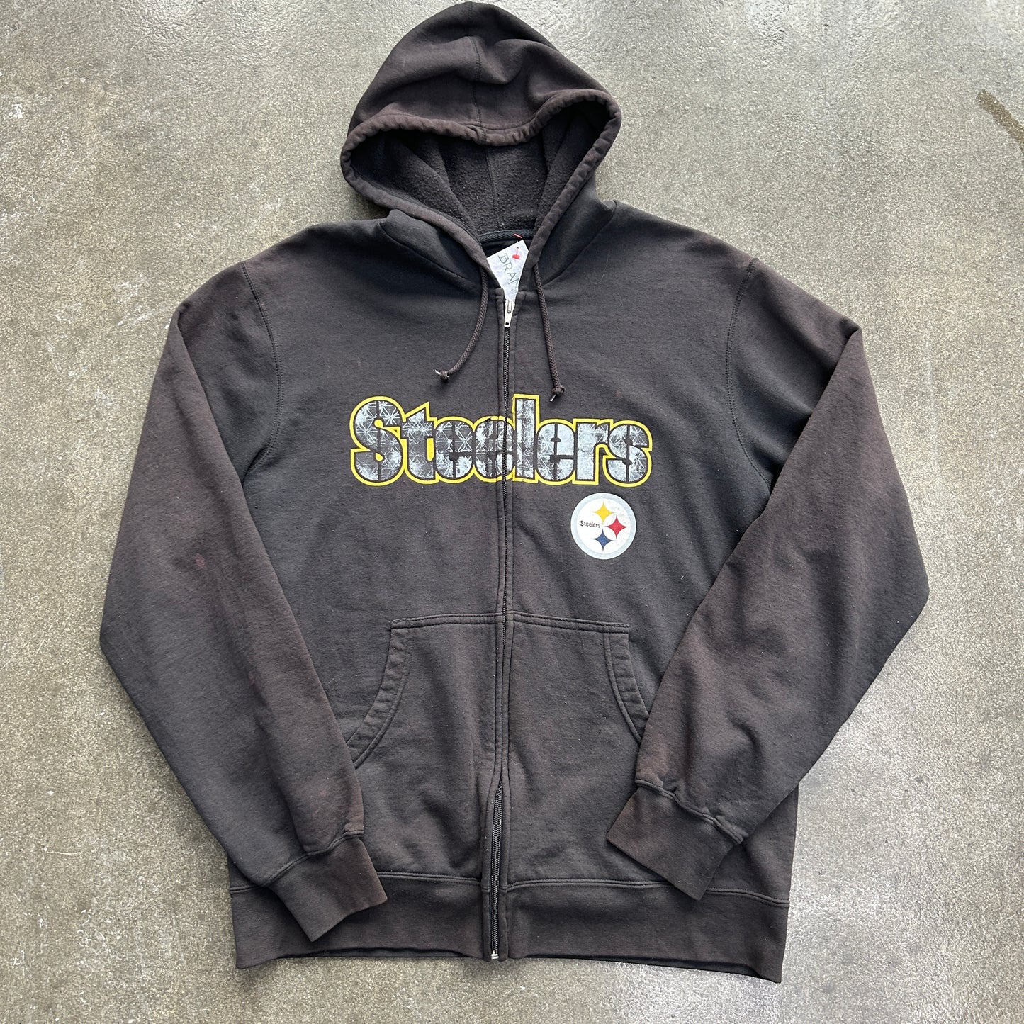 Vintage Steelers Logo Reebok Zip Up