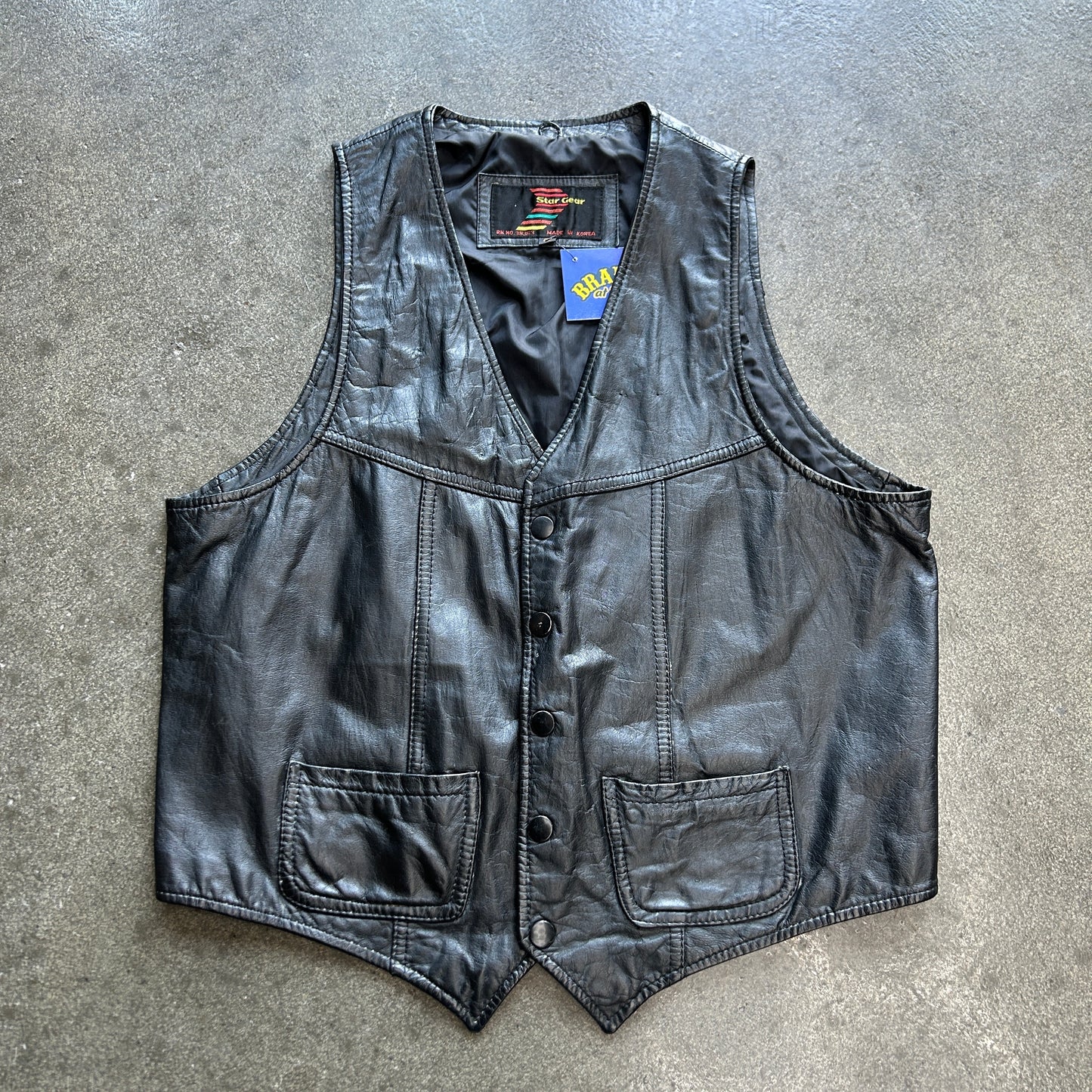 Vintage Star Gear Leather Vest