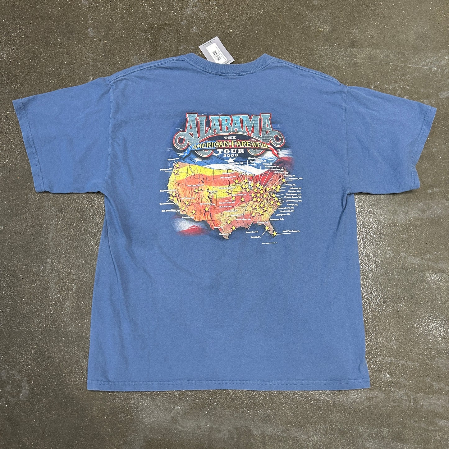 Vintage 2003 Alabama American Farewell Tour Tee