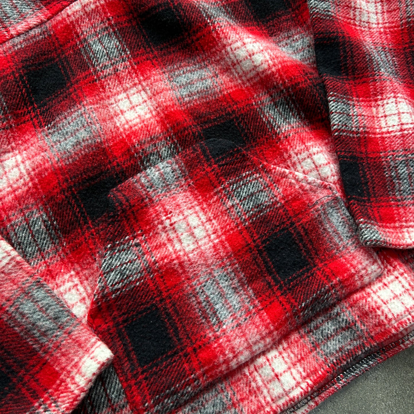 Vintage Knitted Flannel Crewneck