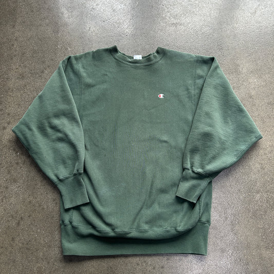 Vintage Green Champion Reverse Weave Crewneck