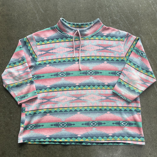 Vintage Capistrano Tribal Print Crewneck