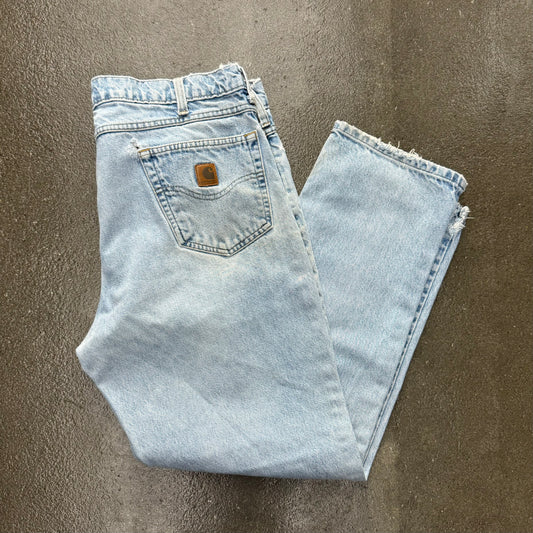 Carhartt Light Wash Denim 39x43