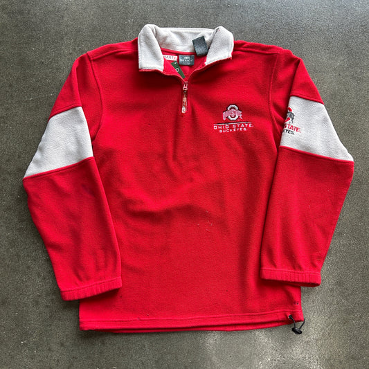 Ohio State Fleece Y2K Quarter Zip Crewneck