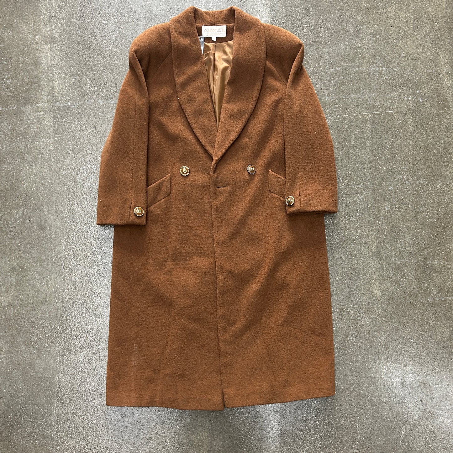 Vintage Andrea II Wool Trench Coat