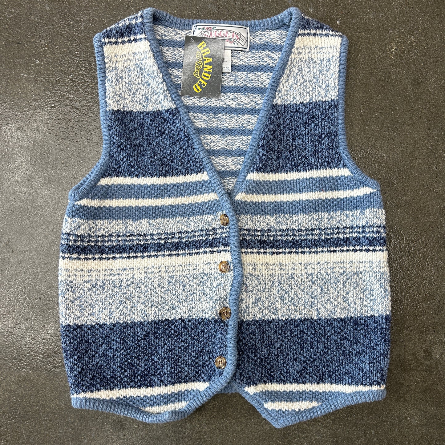 Vintage Knitted Baby Blue Vest