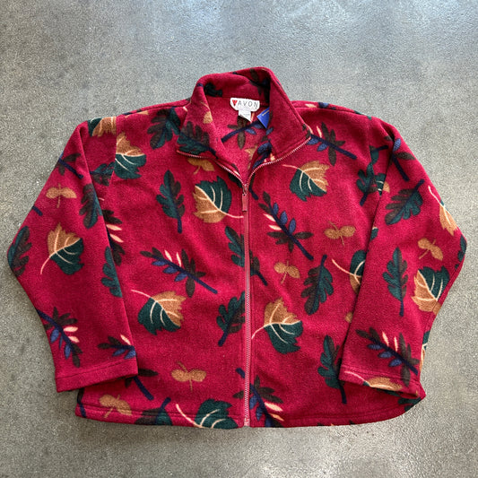 Vintage Lavon Leaf Fleece Jacket