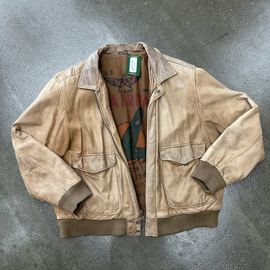 Vintage Flight Wear Leather Jacket
