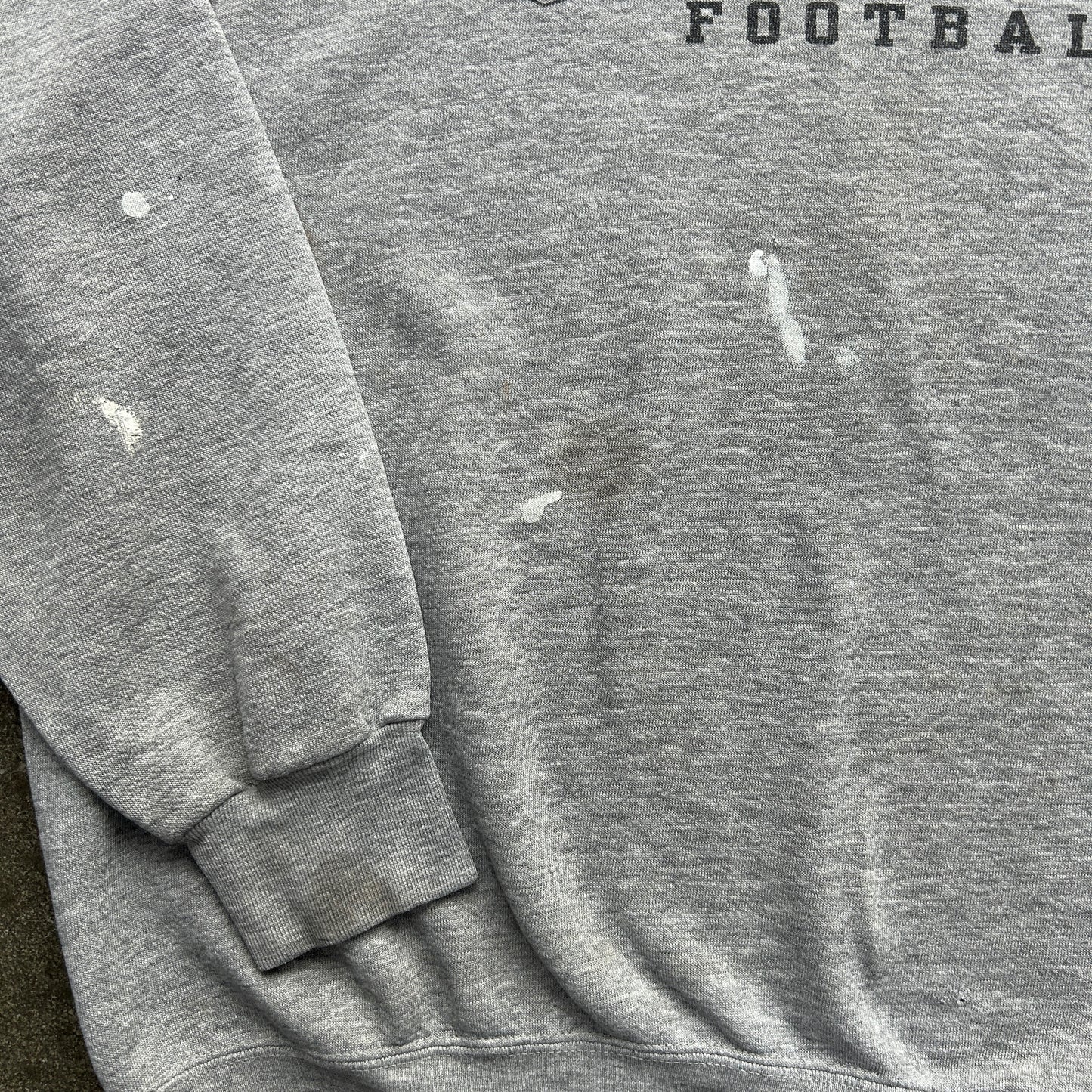 Vintage Distressed Steelers Football Crewneck