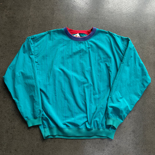 Vintage Eddie Bauer Striped Windbreaker Crewneck