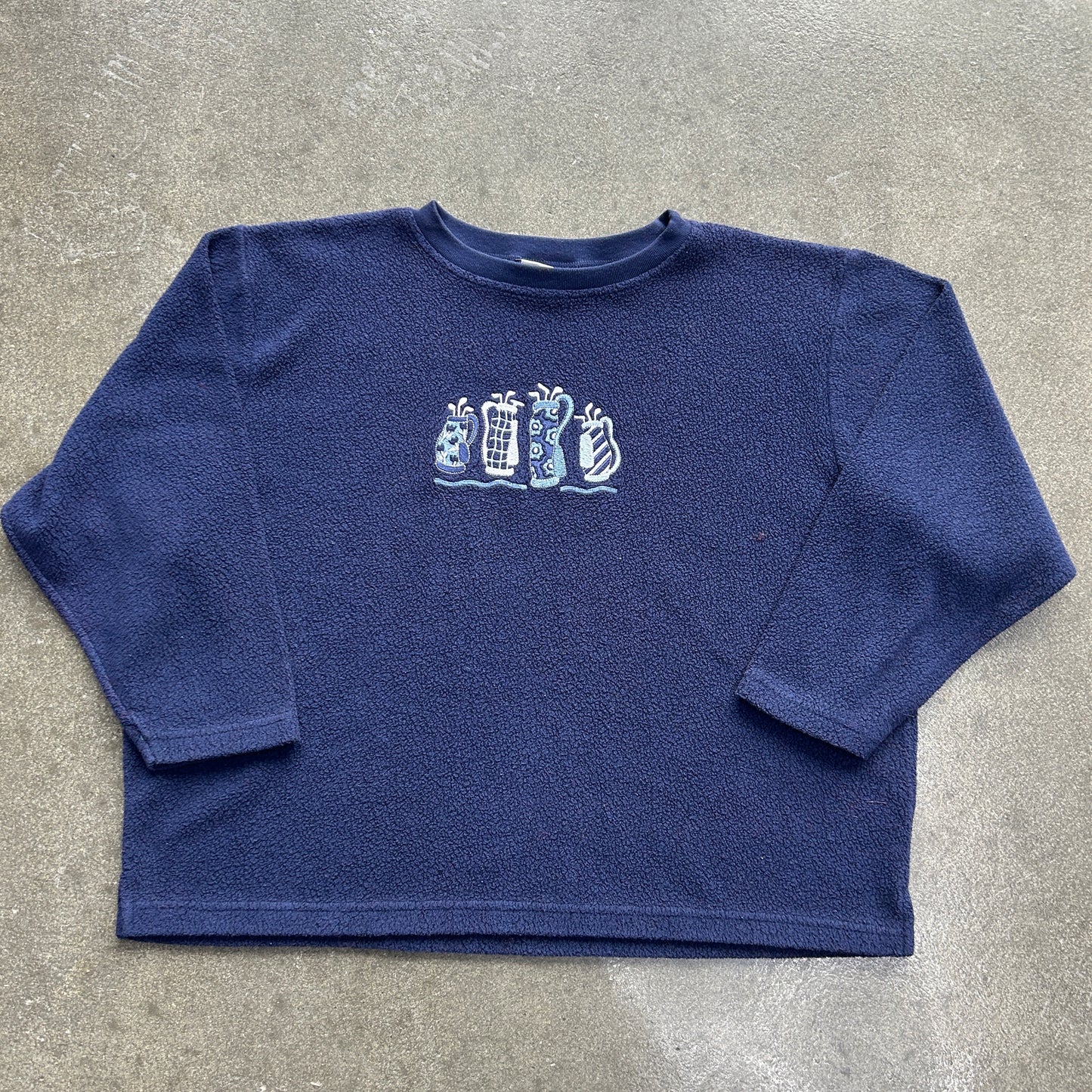 Vintage Fleece Embroidered Golf Crewneck