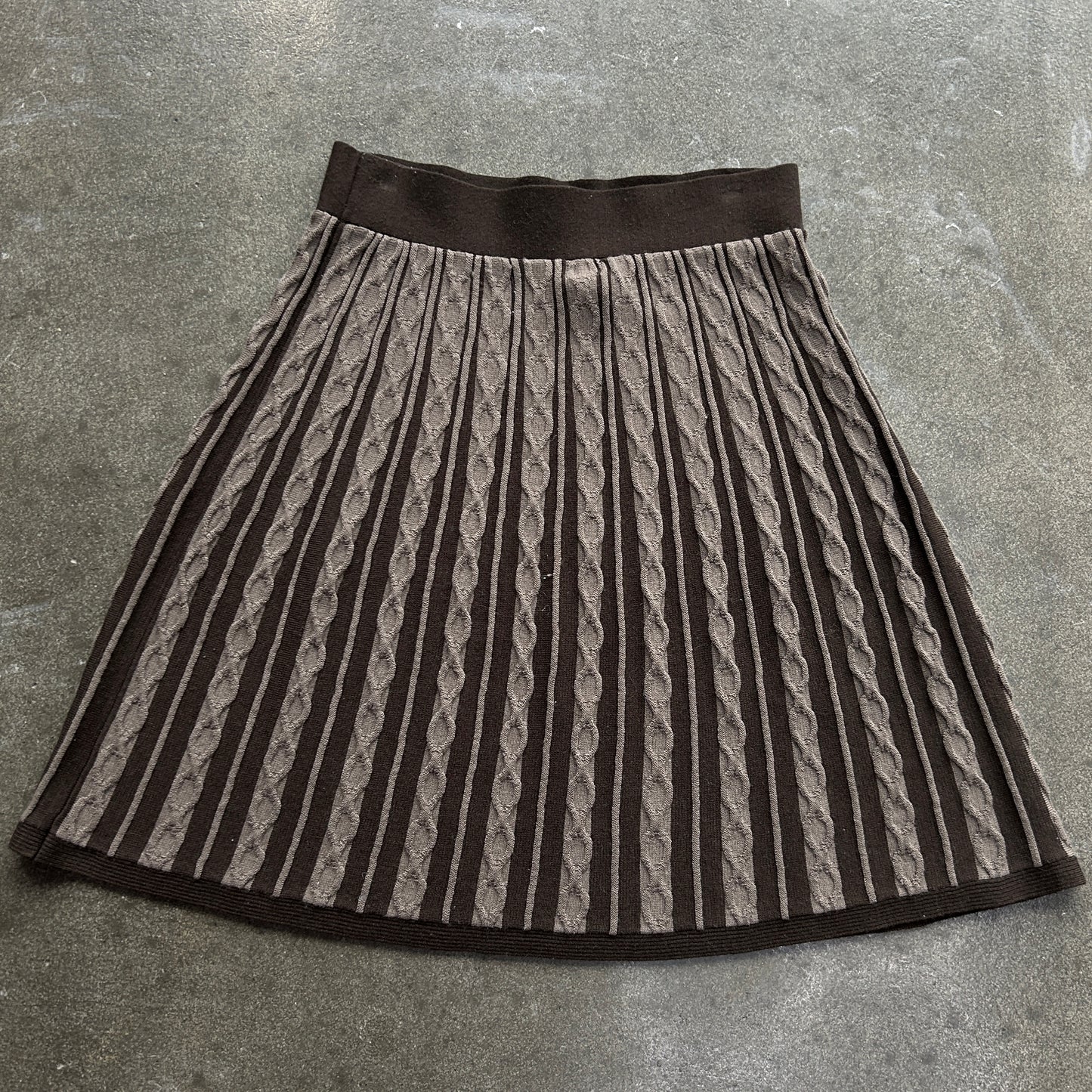 Vintage Cable Knit Skirt