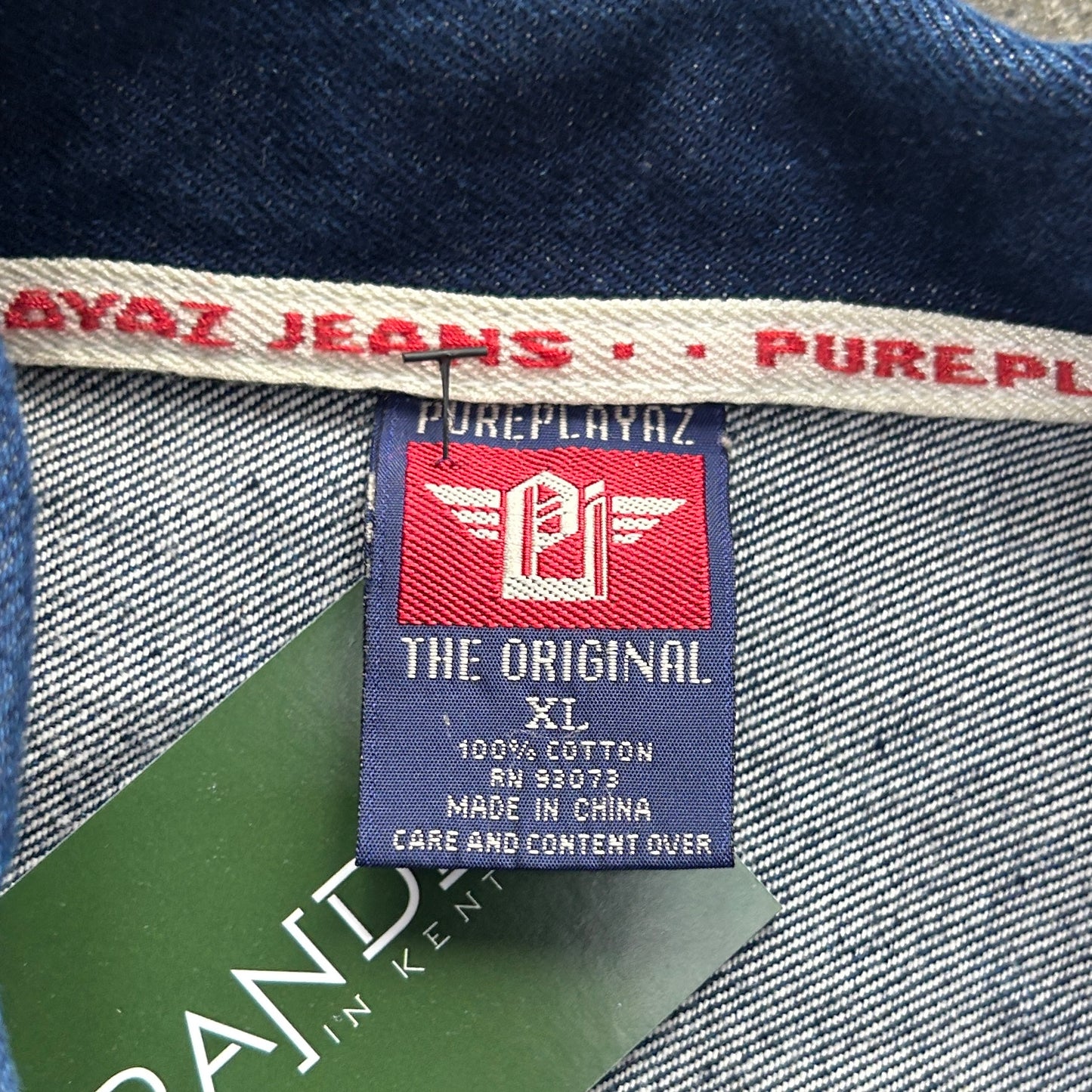 Vintage Pure Playaz Dark Wash Denim Jacket