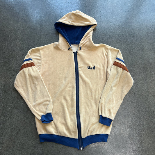 Vintage U Of D Terry Cloth Zip Up