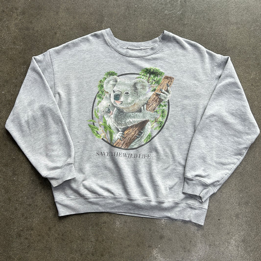 Vintage Save Wild Life Crewneck