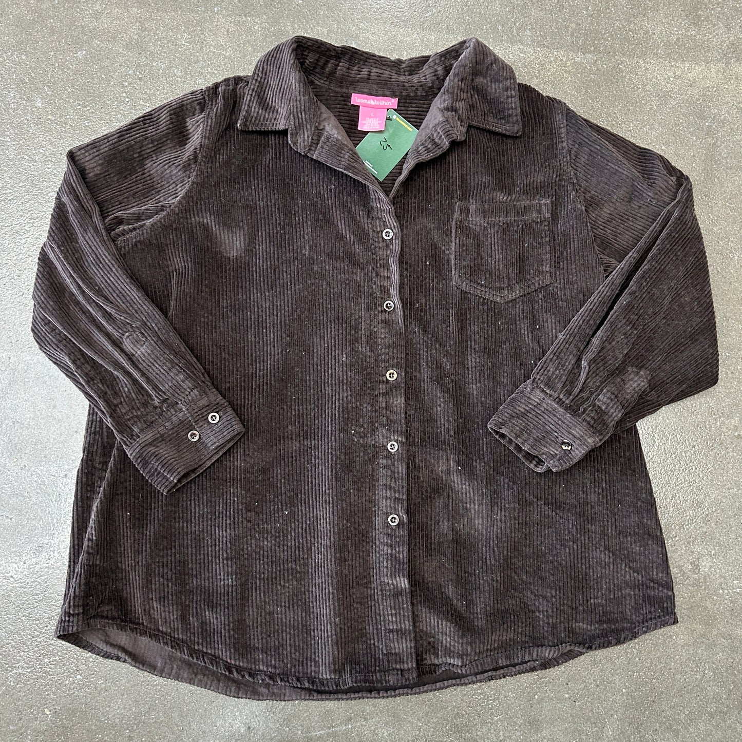 Vintage Brown Corduroy Button Up