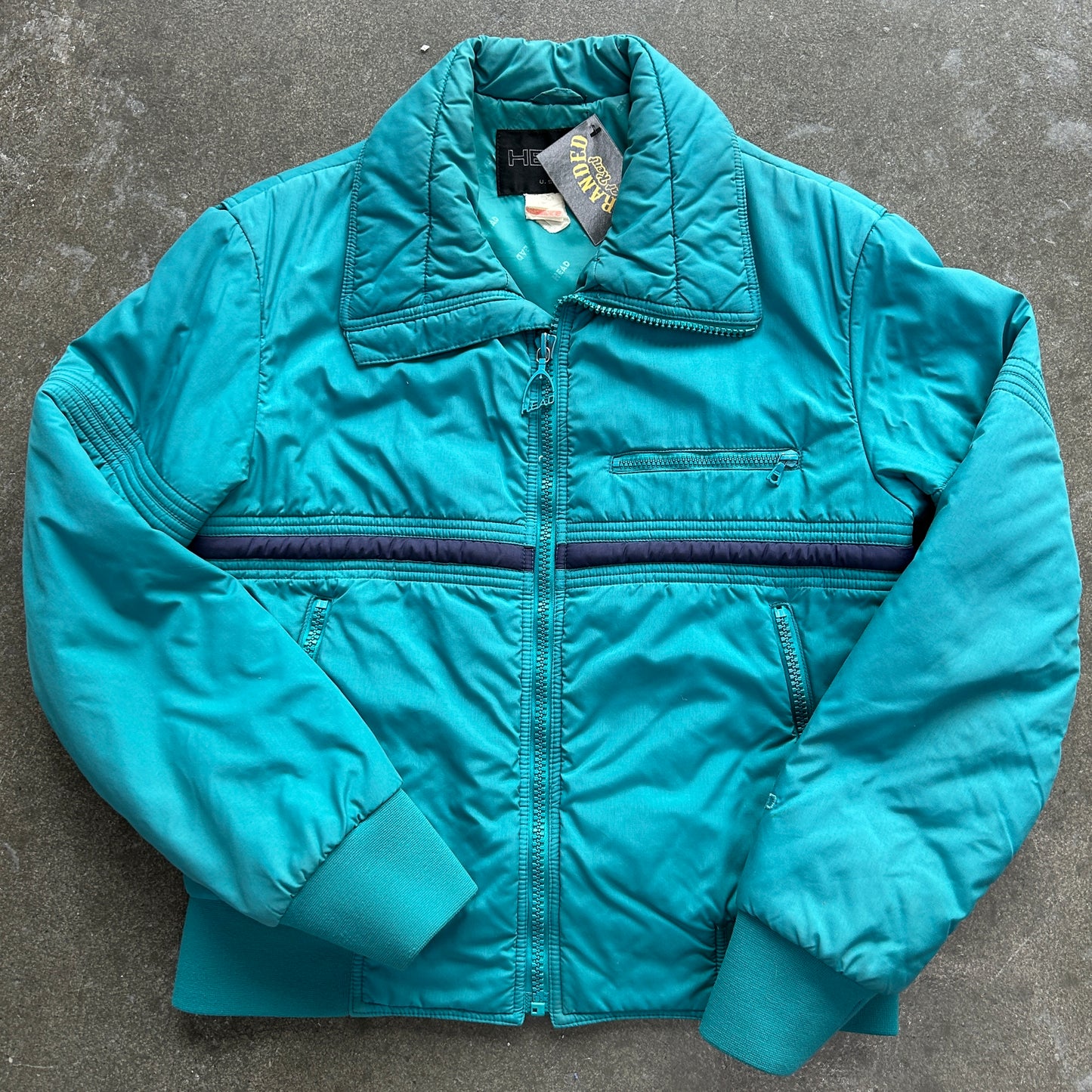 Vintage HEAD Zipper Detail Puffer