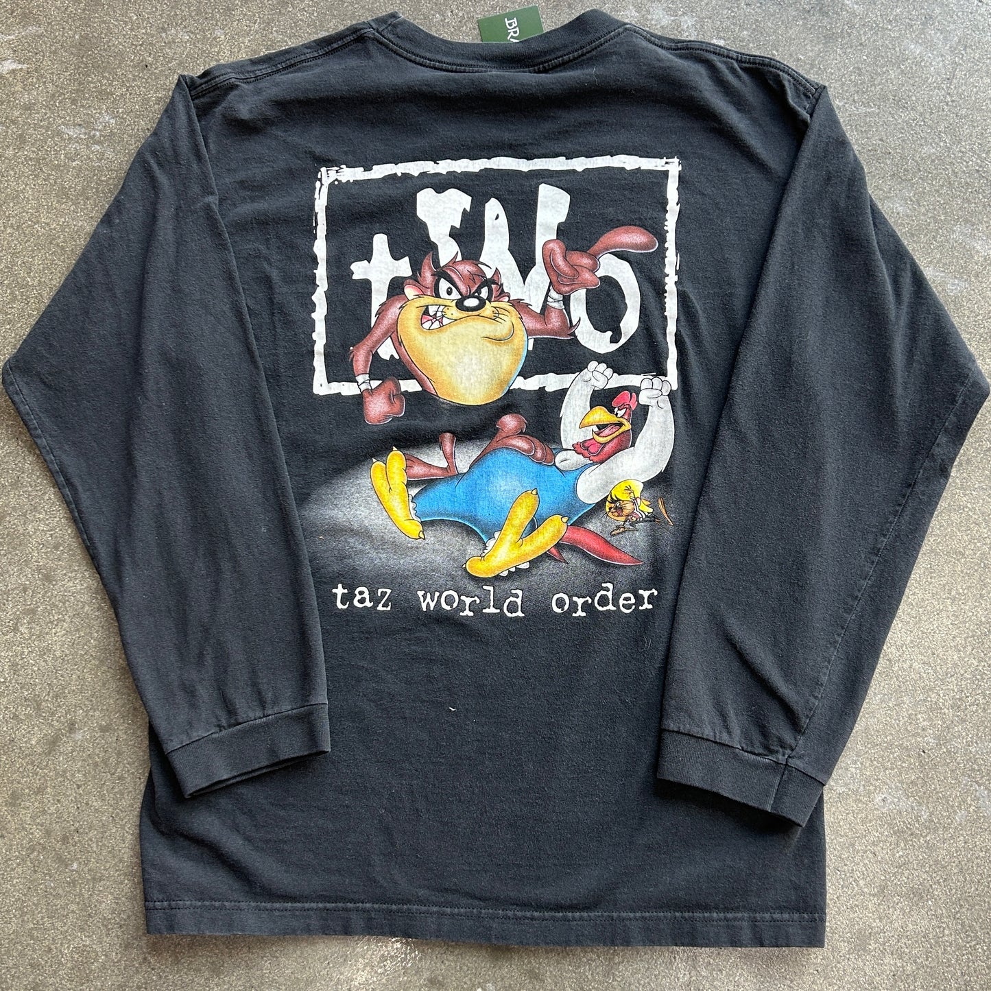 Vintage Taz World Order Looney Tunes Long Sleeve