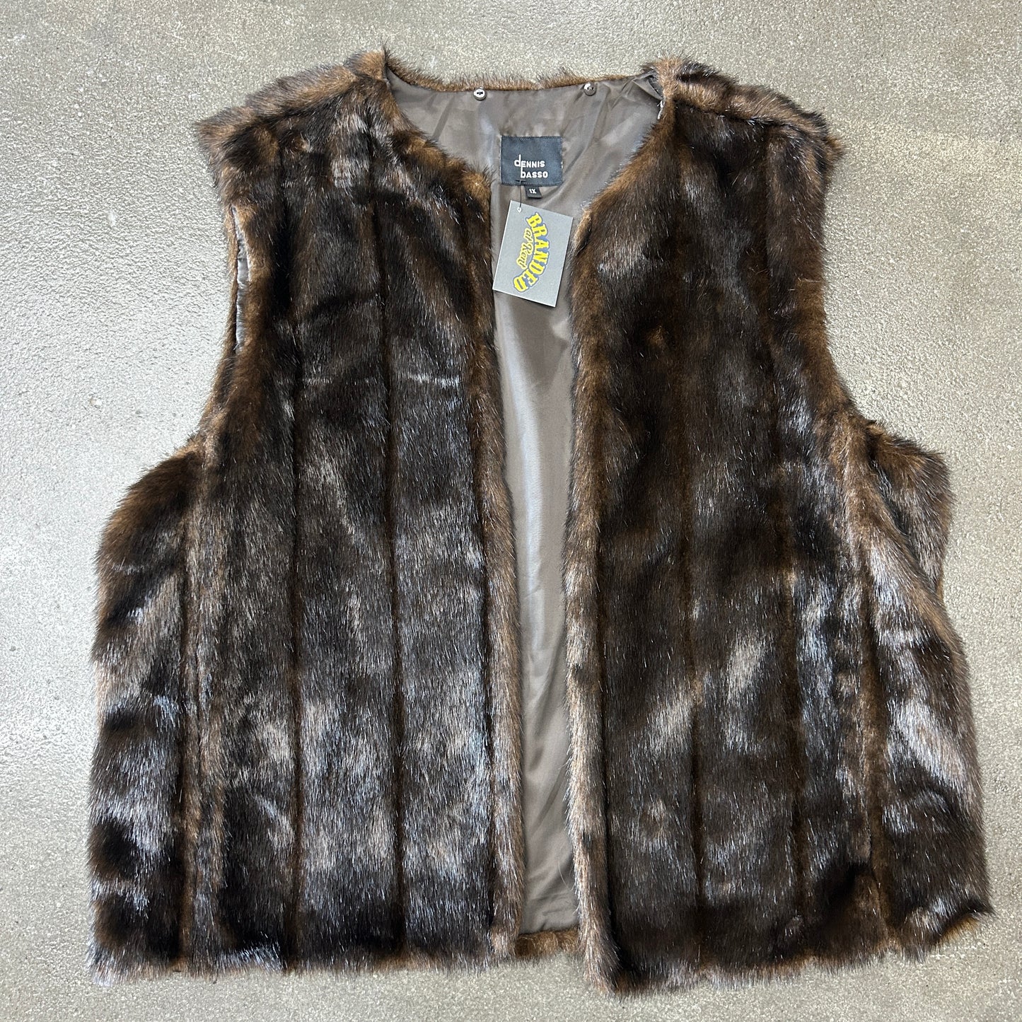 Faux Fur Brown Vest