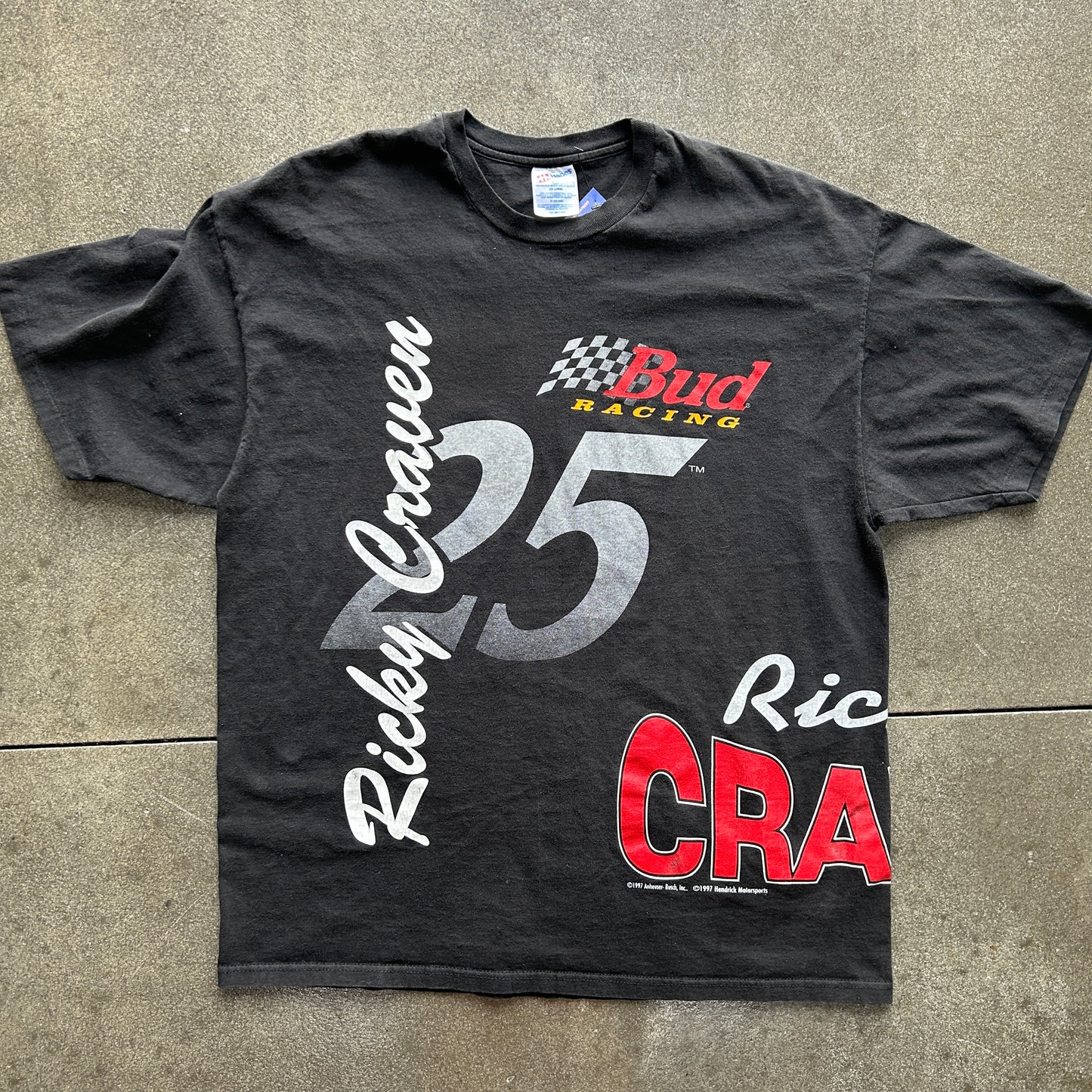 Vintage 1997 Ricky Craven Bud Racing Tee