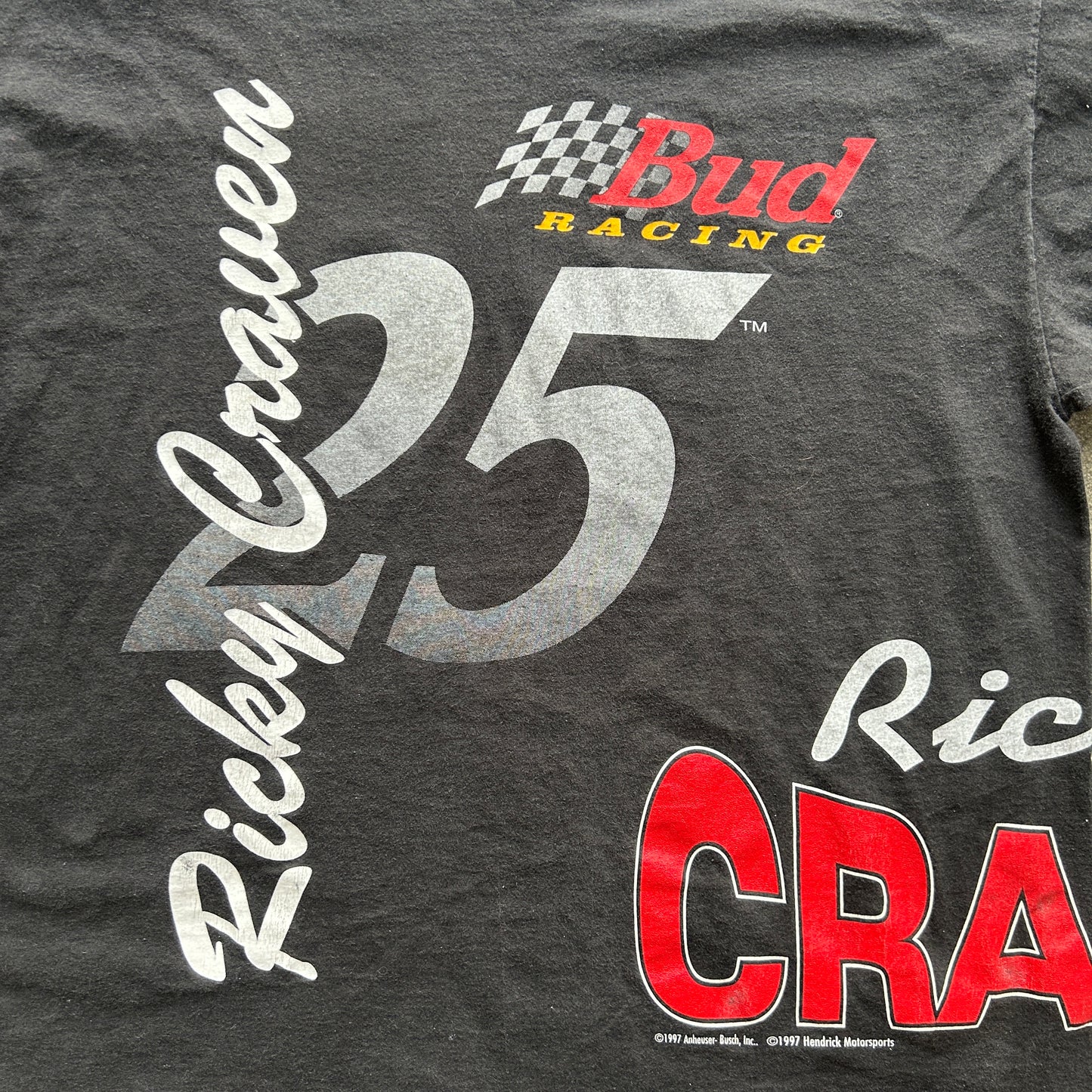 Vintage 1997 Ricky Craven Bud Racing Tee