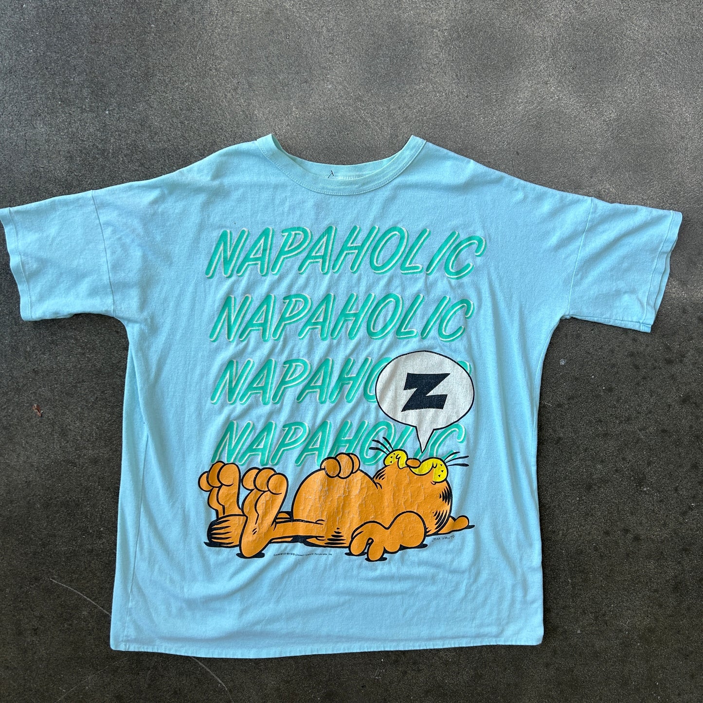 Vintage Garfield Napaholic Sleep Shirt