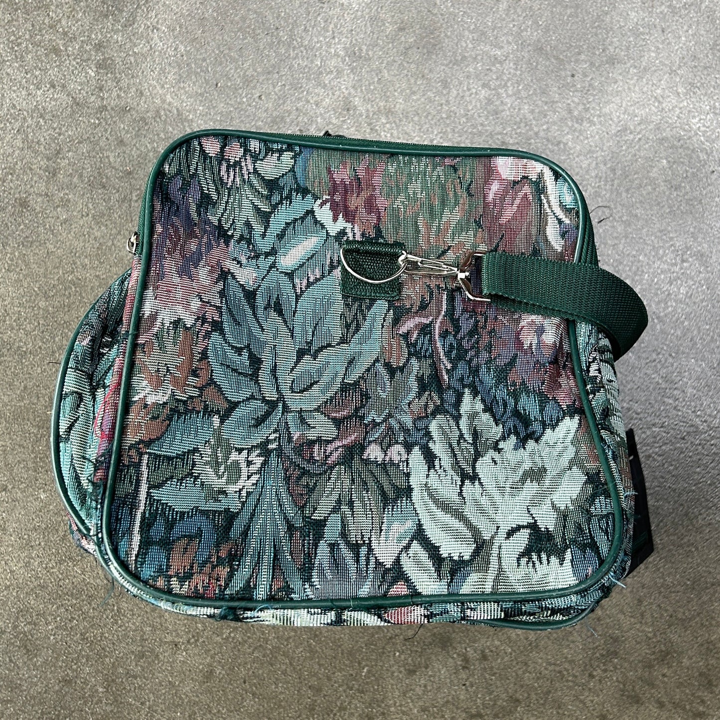 Vintage Floral Duffle Bag