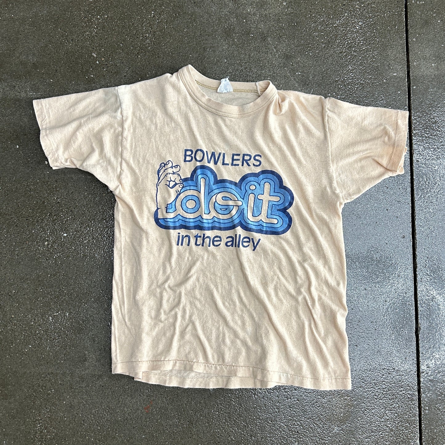 Vintage "Bowlers do it in the alley" Baby Tee