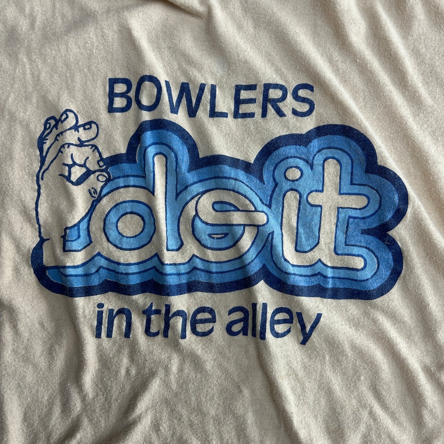 Vintage "Bowlers do it in the alley" Baby Tee