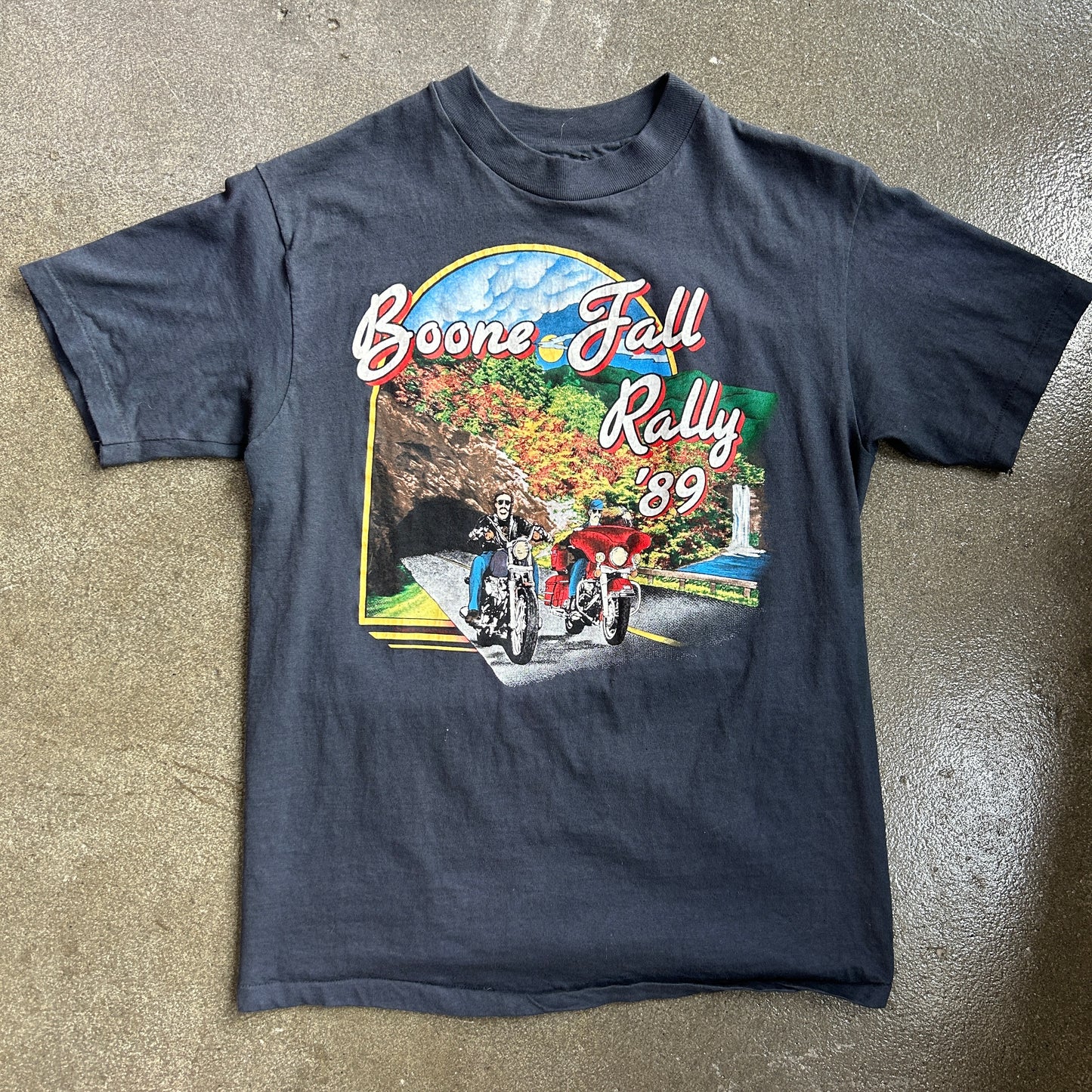 Vintage 1989 Boone Fall Rally Harley Tee