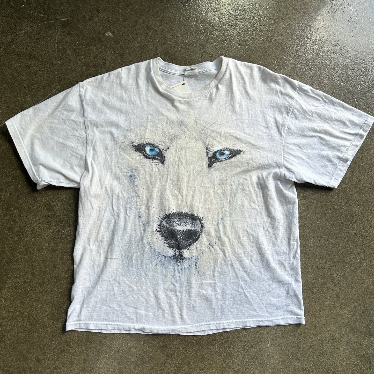 Vintage Wolf Print Tee