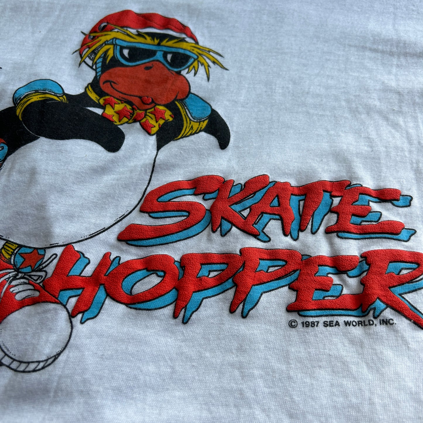 Vintage 1987 Sea World Skate Hopper Tee