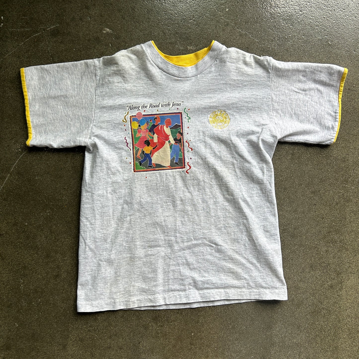 Vintage Bugle Boy Along The Road With Jesus Tee