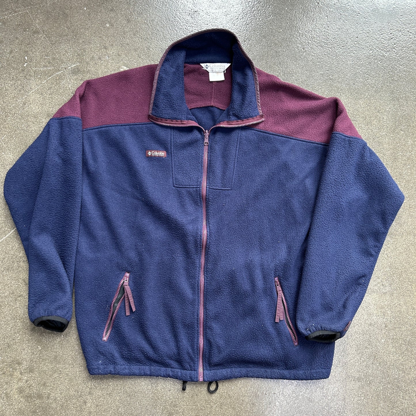 Vintage Columbia Fuzzy Zip Up